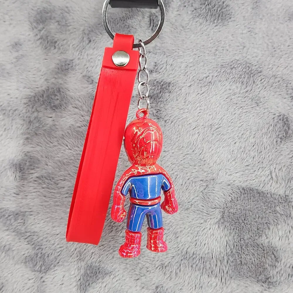 NEW Marvel Avengers Iridescent Spider-Man Superhero Figure Keychain & Strap